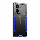 For Realme GT Neo5 SE Blade Series TPU Hybrid Metal Phone Case(Blue) - 1