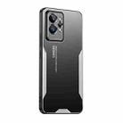 For Realme GT2 Pro Blade Series TPU Hybrid Metal Phone Case(Silver) - 1