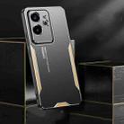 For Realme GT 6 Blade Series TPU Hybrid Metal Phone Case(Silver) - 3