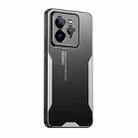 For  Realme GT7 Pro Blade Series TPU Hybrid Metal Phone Case(Silver) - 1