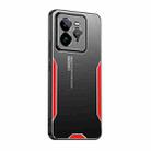 For  Realme GT7 Pro Blade Series TPU Hybrid Metal Phone Case(Red) - 1