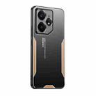For Realme Neo7 Blade Series TPU Hybrid Metal Phone Case(Gold) - 1