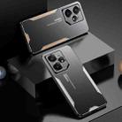 For Realme Neo7 Blade Series TPU Hybrid Metal Phone Case(Silver) - 2