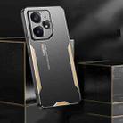 For Realme Neo7 Blade Series TPU Hybrid Metal Phone Case(Silver) - 3