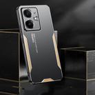 For Realme Neo7 SE Blade Series TPU Hybrid Metal Phone Case(Gold) - 3