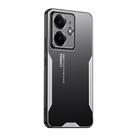 For Realme Neo7 SE Blade Series TPU Hybrid Metal Phone Case(Silver) - 1