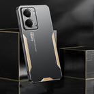 For Realme Neo7X Blade Series TPU Hybrid Metal Phone Case(Gold) - 3