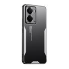 For Realme Neo7X Blade Series TPU Hybrid Metal Phone Case(Silver) - 1