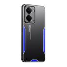 For Realme Neo7X Blade Series TPU Hybrid Metal Phone Case(Blue) - 1