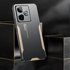 For Realme GT7 5G Blade Series TPU Hybrid Metal Phone Case(Gold) - 2