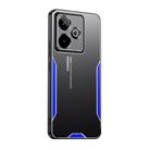 For Realme GT7 5G Blade Series TPU Hybrid Metal Phone Case(Blue) - 1