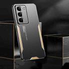 For Realme 14x Blade Series TPU Hybrid Metal Phone Case(Gold) - 2