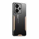 For Realme 15 5G Global Blade Series TPU Hybrid Metal Phone Case(Gold) - 1