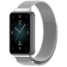 For Honor Band 9 Milan Magnetic Steel Mesh Watch Band(Silver) - 1