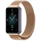 For Honor Band 9 Milan Magnetic Steel Mesh Watch Band(Rose Gold) - 1