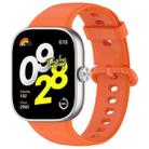 For Xiaomi  Mi Band 8 Pro Solid Color Colorful Buckle Silicone Watch Band(Orange) - 1