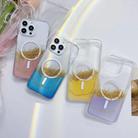 For iPhone 12  Rotation MagSafe Holder Gradient Glitter TPU Phone Case(Gold) - 2