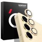 For Samsung Galaxy S24 5G NORTHJO Camera Lens Bling Glitter Metal Ring Tempered Glass Film(Gold) - 1