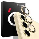 For Samsung Galaxy S24 5G NORTHJO Camera LensCD Vein Metal Ring Tempered Glass Film(Gold) - 1