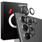 For Samsung Galaxy S24 Ultra 5G NORTHJO Camera LensCD Vein Metal Ring Tempered Glass Film(Black) - 1