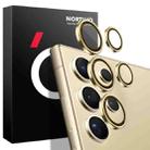 For Samsung Galaxy S24 Ultra 5G NORTHJO Camera LensCD Vein Metal Ring Tempered Glass Film(Gold) - 1