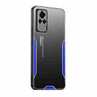 For vivo S9e Blade Series TPU Hybrid Metal Phone Case(Blue) - 1