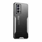For vivo iQOOZ5 Blade Series TPU Hybrid Metal Phone Case(Silver) - 1