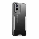 For vivo T2X Blade Series TPU Hybrid Metal Phone Case(Silver) - 1