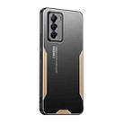 For vivo T1 Blade Series TPU Hybrid Metal Phone Case(Gold) - 1