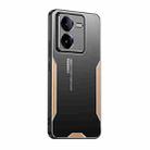 For Vivo iQOO Z8X Blade Series TPU Hybrid Metal Phone Case(Gold) - 1