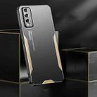 For vivo Y70s Blade Series TPU Hybrid Metal Phone Case(Gold) - 3