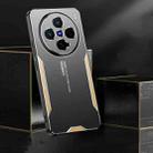 For vivo X200 Pro mini Blade Series TPU Hybrid Metal Phone Case(Gold) - 3