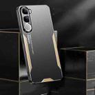 For vivo V40 Lite Blade Series TPU Hybrid Metal Phone Case(Gold) - 3