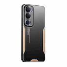 For vivo Y19S 4G Blade Series TPU Hybrid Metal Phone Case(Gold) - 1