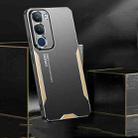 For vivo Y19S 4G Blade Series TPU Hybrid Metal Phone Case(Gold) - 3