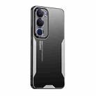 For vivo Y19S 4G Blade Series TPU Hybrid Metal Phone Case(Silver) - 1