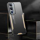 For vivo Y19s 4G Blade Series TPU Hybrid Metal Phone Case(Blue) - 3