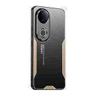 For vivo S20 Blade Series TPU Hybrid Metal Phone Case(Gold) - 1