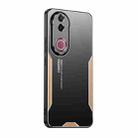 For vivo V50 Blade Series TPU Hybrid Metal Phone Case(Gold) - 1