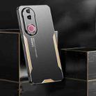For vivo V50 Blade Series TPU Hybrid Metal Phone Case(Gold) - 3