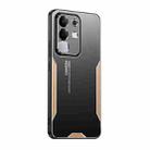 For vivo Y29 4G Blade Series TPU Hybrid Metal Phone Case(Gold) - 1