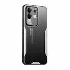 For vivo Y29 4G Blade Series TPU Hybrid Metal Phone Case(Silver) - 1