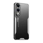 For vivo Y04 4G Blade Series TPU Hybrid Metal Phone Case(Silver) - 1