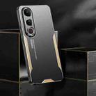 For vivo V50 Lite Blade Series TPU Hybrid Metal Phone Case(Blue) - 3