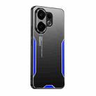 For vivo S30 Blade Series TPU Hybrid Metal Phone Case(Blue) - 1