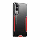 For vivo Y400 Pro 5G Blade Series TPU Hybrid Metal Phone Case(Red) - 1