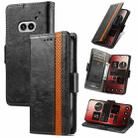 For Nothing Phone 2A CaseNeo Splicing Dual Magnetic Buckle Leather Phone Case(Black) - 1