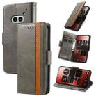 For Nothing Phone 2A CaseNeo Splicing Dual Magnetic Buckle Leather Phone Case(Grey) - 1