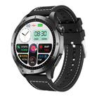 ET485 1.43 inch Color Screen Smart Watch Nylon Strap, Support Bluetooth Call / ECG(Black) - 1