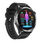 ET485 1.43 inch Color Screen Smart Watch Nylon Strap, Support Bluetooth Call / ECG(Black) - 2
